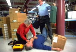 Cardiac arrest AED consultant.